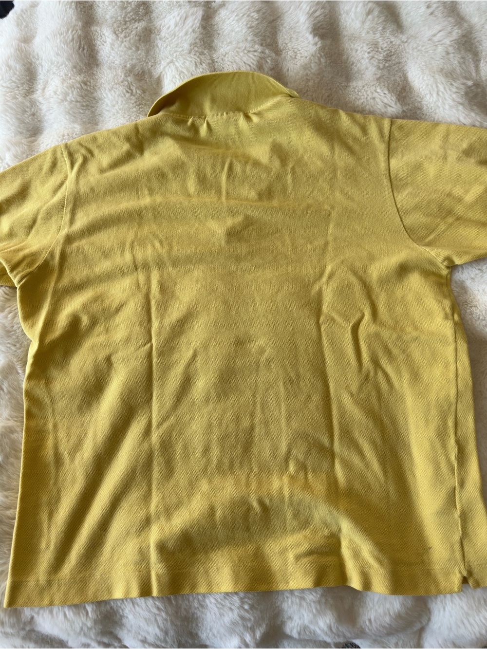 Lacoste Men's Short-Sleeve Yellow Polo Shirt - Picture 6 of 6